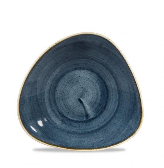 Stonecast Blueberry Triangle Shallow Bowl