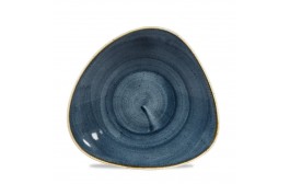 Stonecast Blueberry Triangle Shallow Bowl