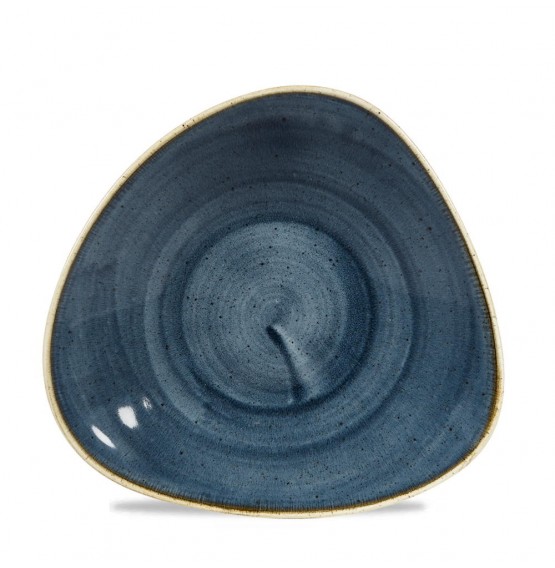 Stonecast Blueberry Triangle Shallow Bowl