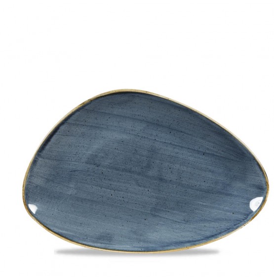 Stonecast Blueberry Chefs' Triangle Plate