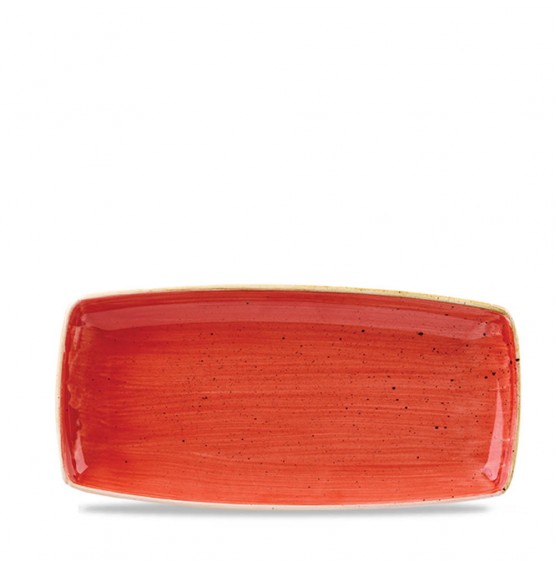 Stonecast Berry Red Oblong Plate