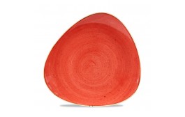 Stonecast Berry Red Triangle Plate