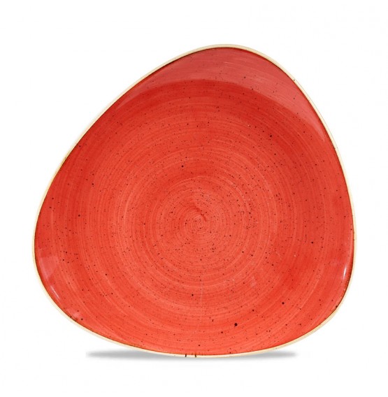 Stonecast Berry Red Triangle Plate
