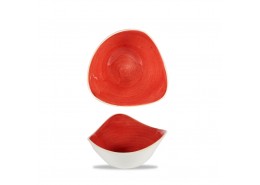 Stonecast Berry Red Triangle Bowl