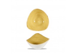 Stonecast Mustard Seed Yellow Triangle Bowl