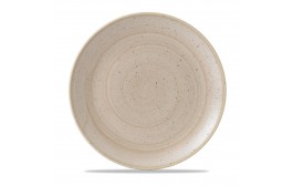 Stonecast Nutmeg Cream Coupe Plate