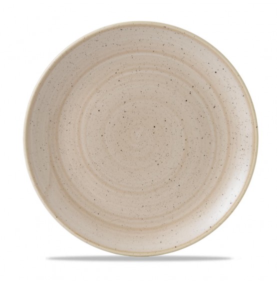 Stonecast Nutmeg Cream Coupe Plate
