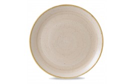 Stonecast Nutmeg Cream Coupe Plate