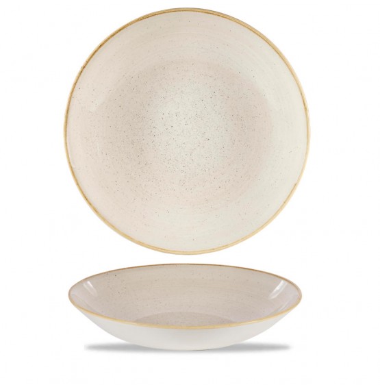 Stonecast Nutmeg Cream Large Coupe Bowl