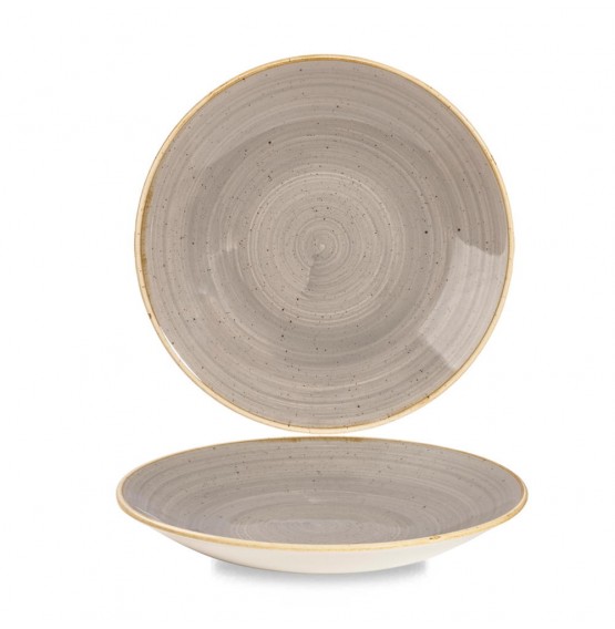 Stonecast Peppercorn Grey Deep Coupe Plate
