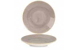 Stonecast Peppercorn Grey Deep Coupe Plate
