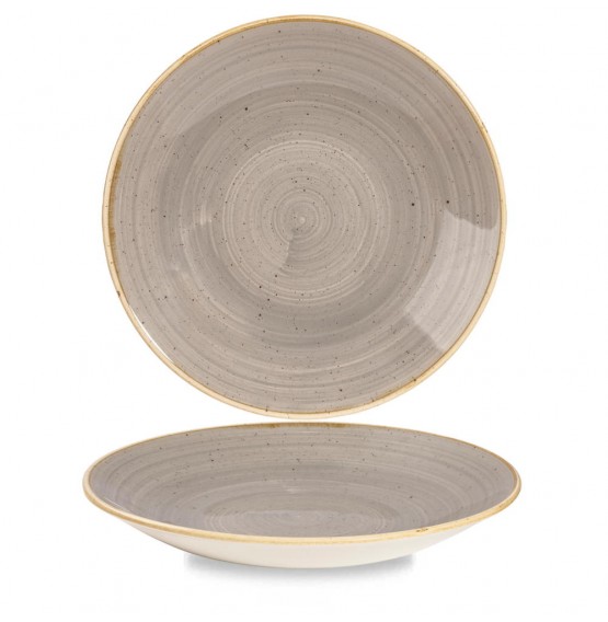Stonecast Peppercorn Grey Deep Coupe Plate