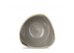 Stonecast Peppercorn Grey Triangle Bowl