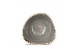 Stonecast Peppercorn Grey Triangle Bowl