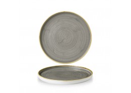 Stonecast Peppercorn Grey Walled Chefs' Plate