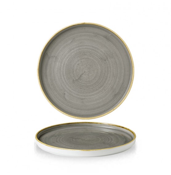 Stonecast Peppercorn Grey Walled Chefs' Plate