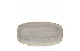 Stonecast Peppercorn Grey Chefs' Oblong Plate No.3