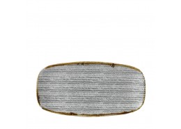 Homespun Stone Grey Chef's Oblong Plate No.3