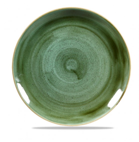 Stonecast Samphire Green Coupe Plate