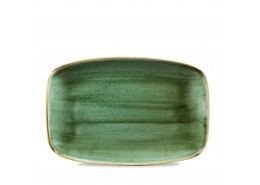 Stonecast Samphire Green Chefs' Oblong Plate No 8