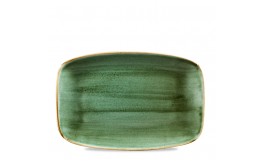 Stonecast Samphire Green Chefs' Oblong Plate No 8