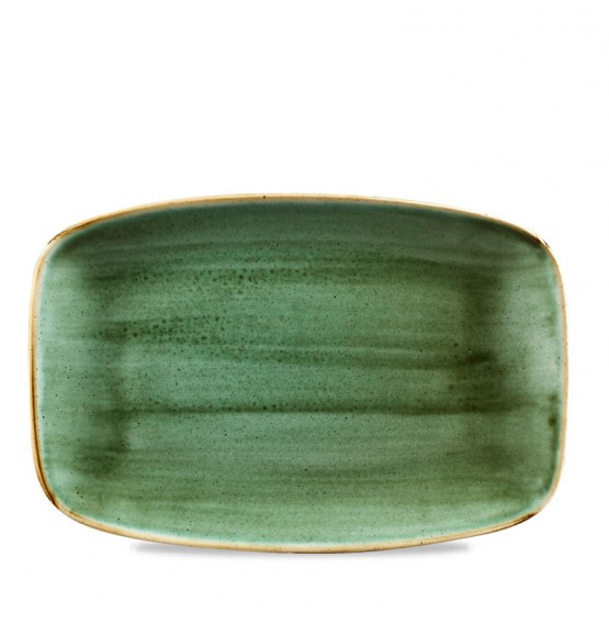 Stonecast Samphire Green Chefs' Oblong Plate No 8