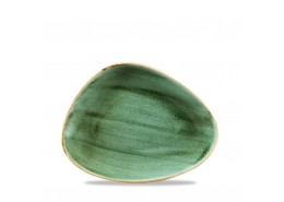 Stonecast Samphire Green Chefs' Triangle Plate