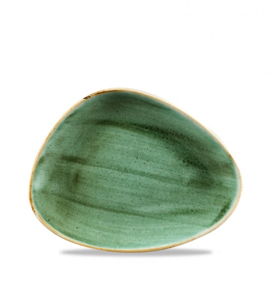 Stonecast Samphire Green Chefs' Triangle Plate