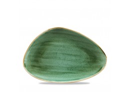 Stonecast Samphire Green Chefs' Triangle Plate