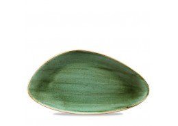 Stonecast Samphire Green Chefs' Triangle Plate