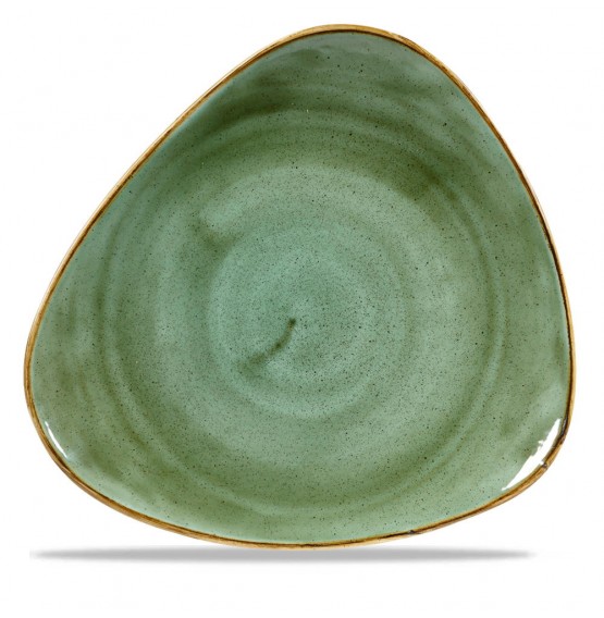 Stonecast Samphire Green Triangle Plate