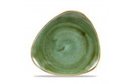 Stonecast Samphire Green Triangle Plate