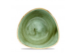 Stonecast Samphire Green Triangle Bowl