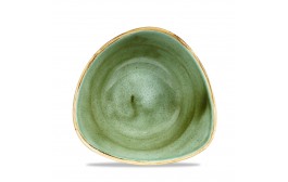 Stonecast Samphire Green Triangle Bowl