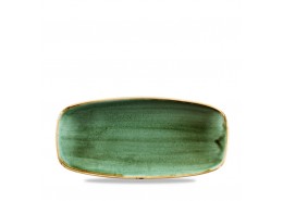 Stonecast Samphire Green Chefs' Oblong Plate No 2