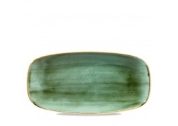 Stonecast Samphire Green Chefs' Oblong Plate No.3