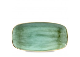 Stonecast Samphire Green Chefs' Oblong Plate No.4
