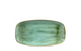 Stonecast Samphire Green Chefs' Oblong Plate No.4