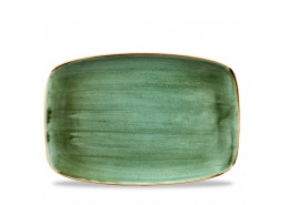 Stonecast Samphire Green Chefs' Oblong Plate No 9