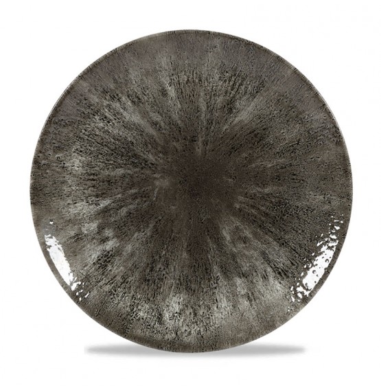 Stone Quartz Black Coupe Plate