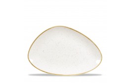 Stonecast Barley White Chefs' Triangle Plate