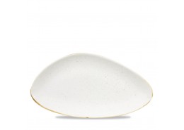 Stonecast Barley White Chefs' Triangle Plate