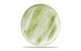 Textured Prints Green Wood Coupe Plate
