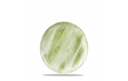 Textured Prints Green Wood Coupe Plate
