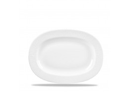 Bamboo Rimmed Oval Dish