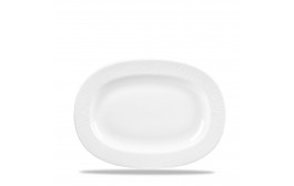 Bamboo Rimmed Oval Dish