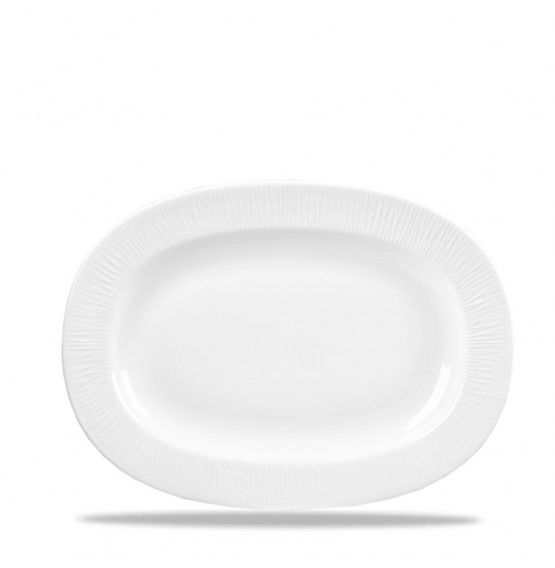 Bamboo Rimmed Oval Dish