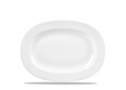 Bamboo Rimmed Oval Dish