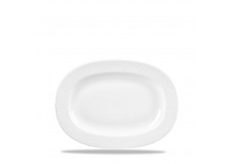 Bamboo Rimmed Oval Dish