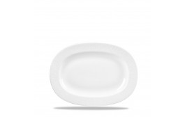 Bamboo Rimmed Oval Dish